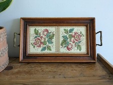 Vintage Tray Ceramic Rose