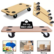 Roller Wheeled Wooden Dolly