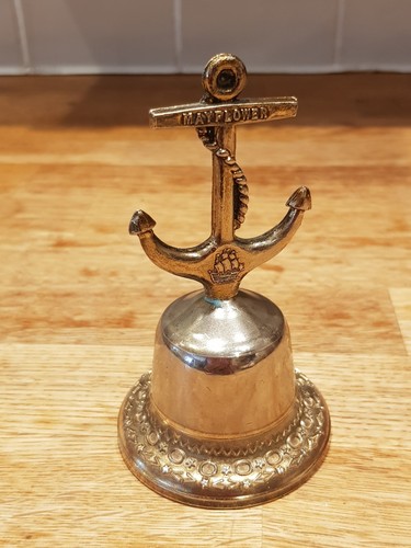 Vintage brass anchor ringing - anchor,