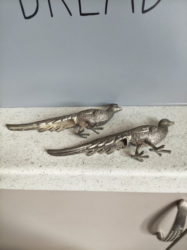 Pair silver tone - pair, of