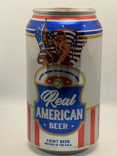 Real american beer empty - american,