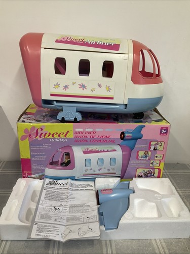 Barbie vintage blue airplane - barbie,