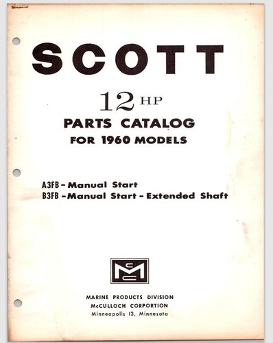 Scott mcculloch outboard - 12, hp