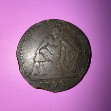 1792 Dublin Halfpenny Token -