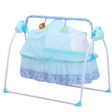 Power Baby Crib Cradle Intelligent Bluetooth Newborn Auto-Swing Bouncer Bed
