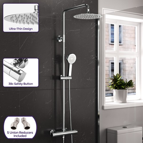 Rosa round thermostatic dual - rosa,