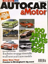 AUTOCAR MAGAZINE 12-SEP-90 -