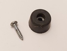 Black Rubber Foot with Screw