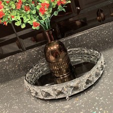 Round Mirrored Perfume Tray