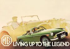 MG MGB Roadster Green Classic Car Picture Poster Print A1 (plus Midget, Roadster