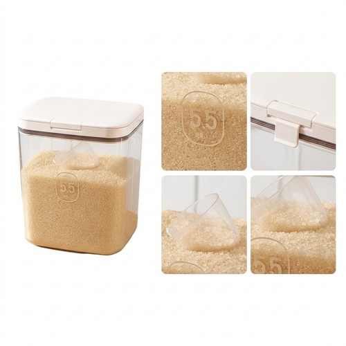 Clear airtight storage - clear, 4.5l