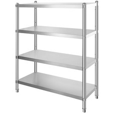 4 Tier Stainless Steel Shelving Kitchen Shelf Storage Shelf