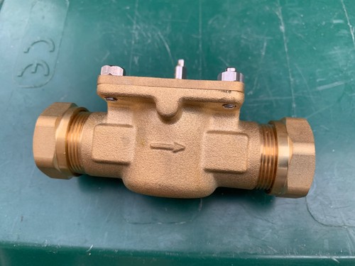 Drayton 22mm brass port zone - brass,