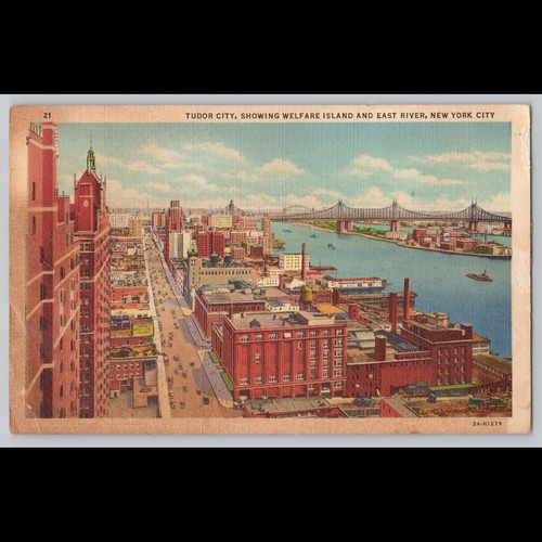 Postcard tudor city welfare - tudor,