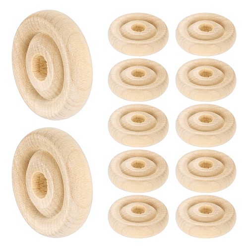Slab wooden wheels - 1", dia