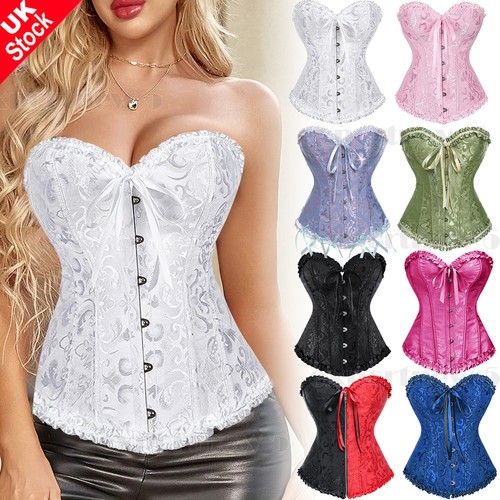 Women lace boned overbust - up,