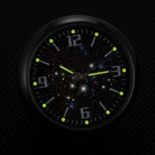 Luminous Quartz Analog Watch Stick On Car Clock Interior Decor Accessories