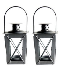 Tealight Lantern Pair Fallen Fruits 12cm Outdoor Garden Hanging Candle Holder