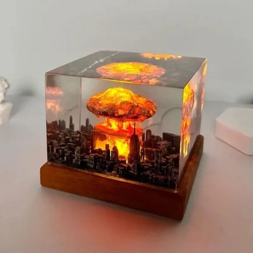 Mushroom cloud lamp flameless - lamp,
