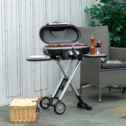 Foldable gas barbecue grill - foldable,