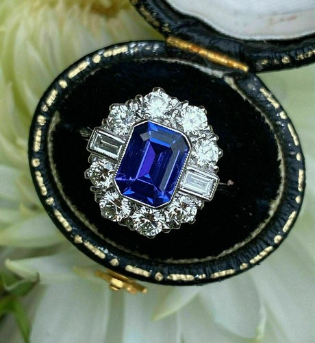 Emerald cut blue - 2.95,