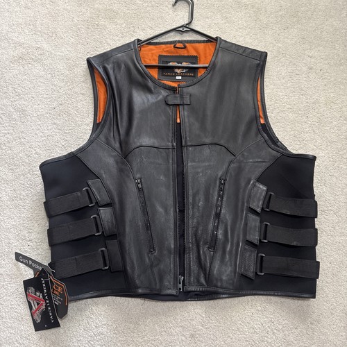 Vance leathers vest mens - vance,