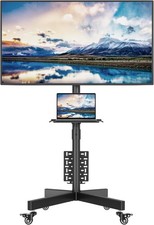 Mobile TV Stand with Pegboard