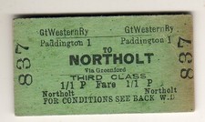Railway ticket GWR Paddington