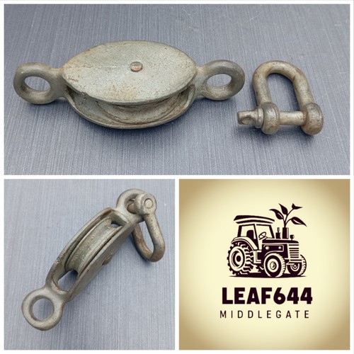 Metal rope pulley and - pulley, shackle