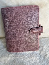 Filofax Finsbury Pocket Antique Rose Pink Leather, Owner Altered