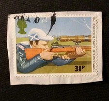 1986 Commonwealth Games Edinburgh ~ Rifle Shooting 31p stamp