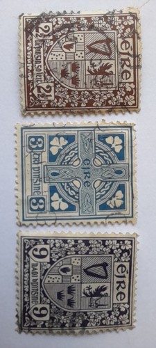 Eire three stamps - three, stamps.