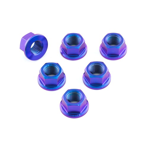 Titanium sprocket nuts - nuts, x6