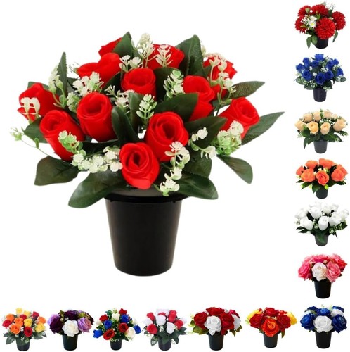 Grave flower pot artificial - grave,