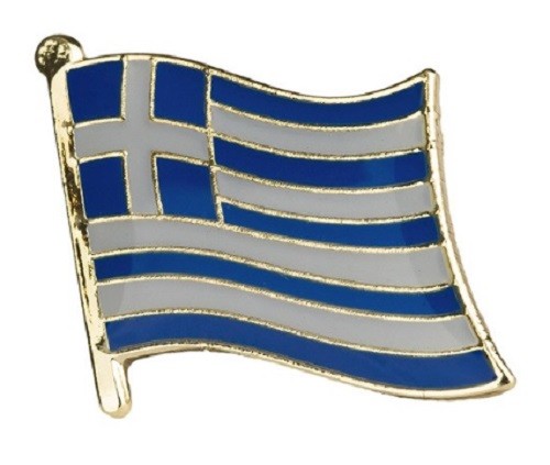 Greece flag badge pin greek - pin,