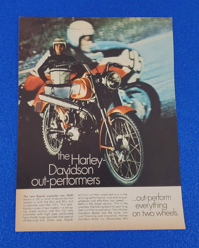 Vintage 1969 harley davidson - harley,