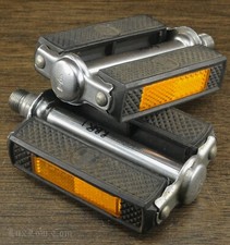 Vintage Raleigh Union Block PEDALS  9/16"  Touring Bike 3 Speed Chopper Bicycle