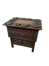 Antique Chinese Hardwood Folding Scribes Sewing Table Desk