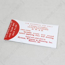 WW2 US Medic Sulfanilamide