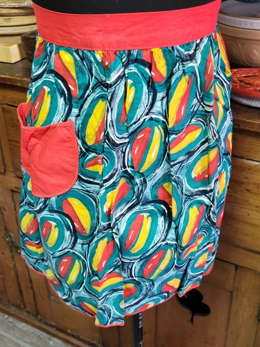 1950 vintage apron half - vintage,
