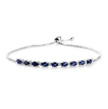 Blue Sapphire Tennis Bracelet