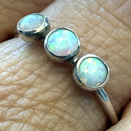Silver tone band ring - band, size