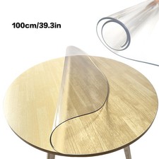 Round Transparent PVC 2mm Table Protector Clear Table Cloth Plastic Tablecloth