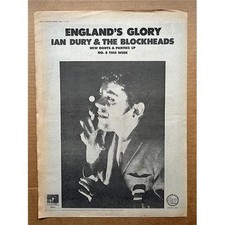 IAN DURY NEW BOOTS AND PANTIES (E) POSTER SIZED original music press advert from