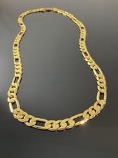 22K, 22Ct Men’s Gold Filled 60cm/24” Curb Cuban Link Chain, Necklace 45g Ref:-M