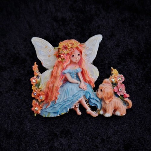 Fairy brooch pin - brooch, pastel