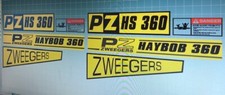 PZ Haybob HS 360 stickers /
