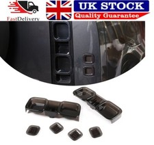 For LR Defender 110 90 2020-2024 smoked black Rear Tail Light Lamp Cover Trim 6X