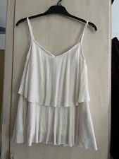 Zara  Sleeveless Ruffle Top In