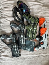 Laser Nerf Gun Bundle 6 Guns With 2 Goggles Excellent Condition